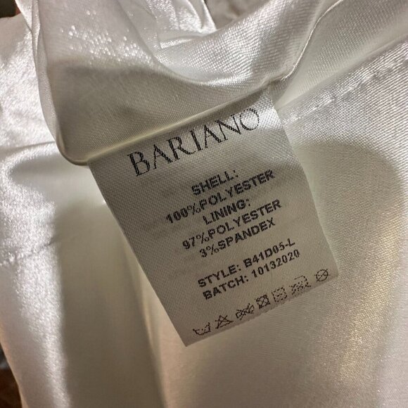 NWT Bariano Georgiana Gown Size 4 White Strapless 3D Flowers Avant Garde Dress - Picture 10 of 11